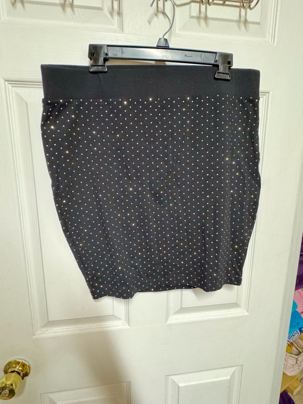 Black Torrid Studded Pencil Stretch Skirt - 1X